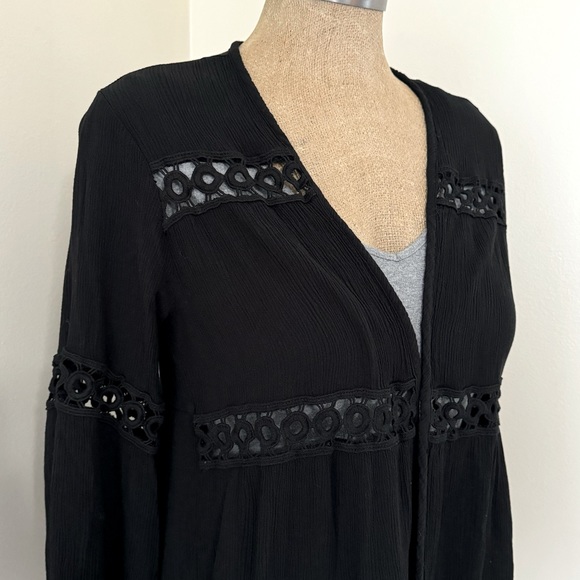 Maurice's Crochet Pattern Boho Style Black Cardigan - Picture 3 of 8